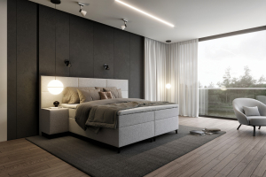 Schlafzimmer mit Boxspringbett: Traumhaft schlafen 