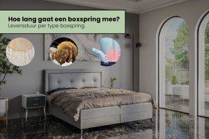 Hoe lang gaat een boxspring mee? Levensduur per type boxspring.