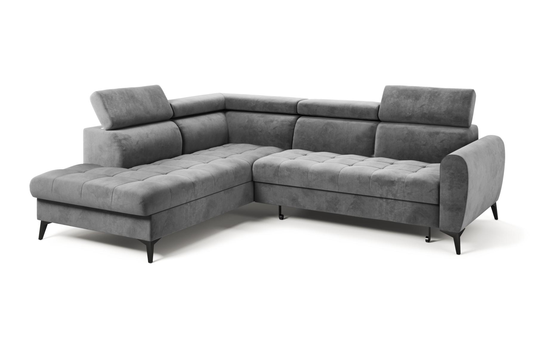 Hoekslaapbank met chaise longue en opbergruimte rechts – Toronto