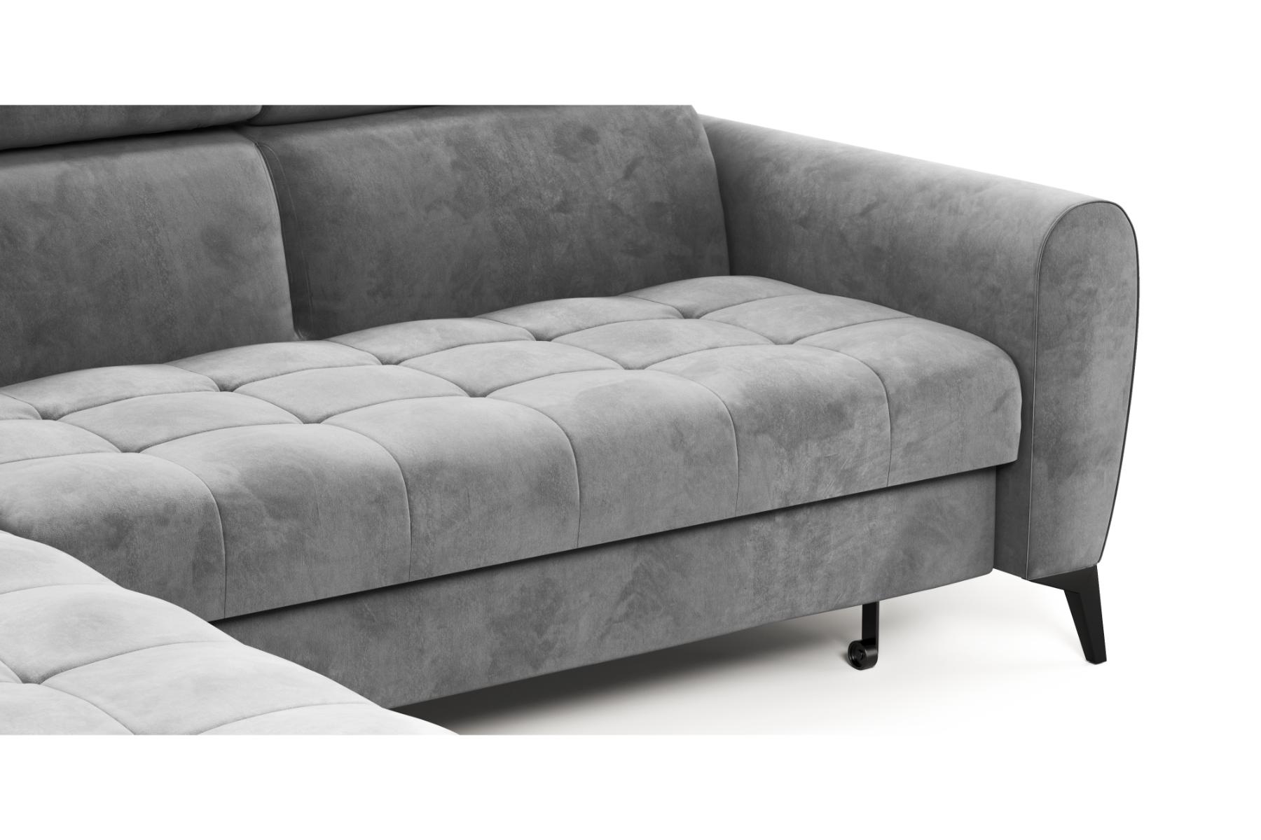 Boxspring Xpert - Hoekslaapbank met chaise longue en opbergruimte rechts - Toronto