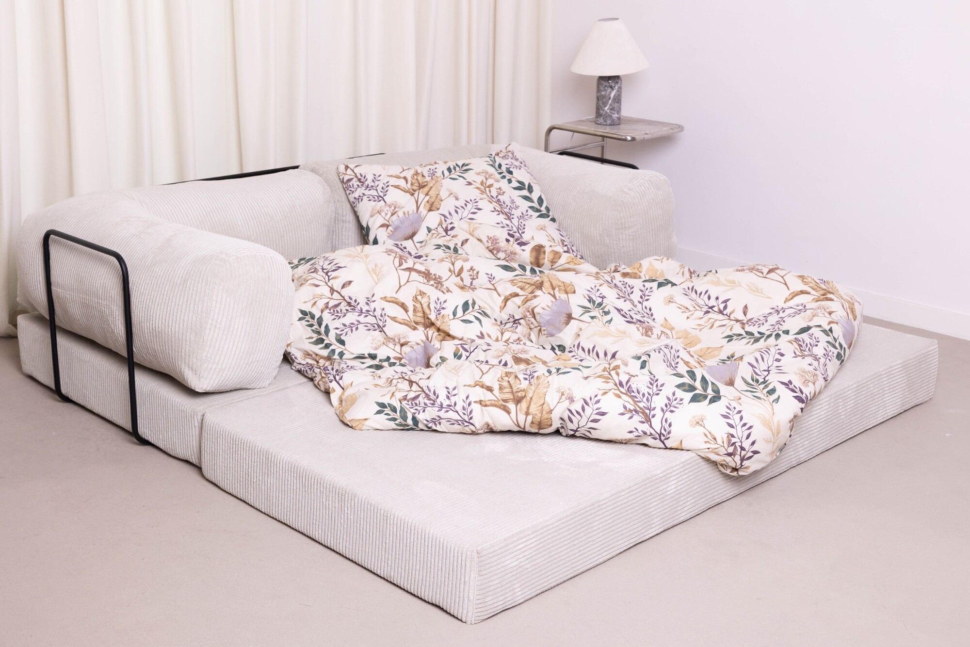 Boxspring Xpert - Asti 3-Zits Futon Slaapbank - Vloerbank met Slaapfunctie