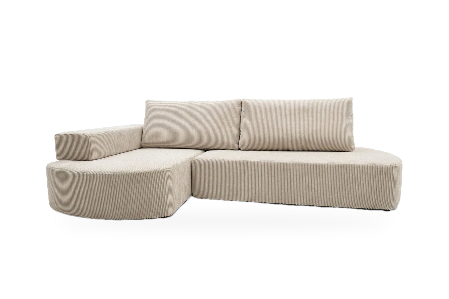 Boxspring Xpert - 3-Zits Hoekbank Slaapbank in Corduroy - Lucca