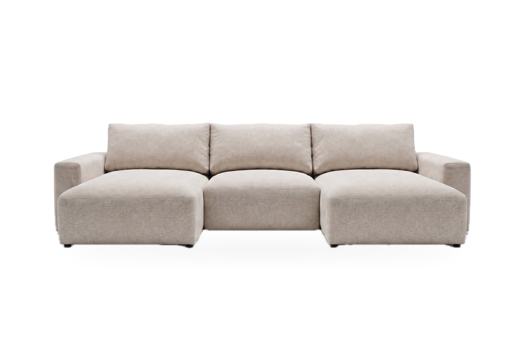 Modulares U-Sofa mit Schlaffunktion und Stauraum – Pescara