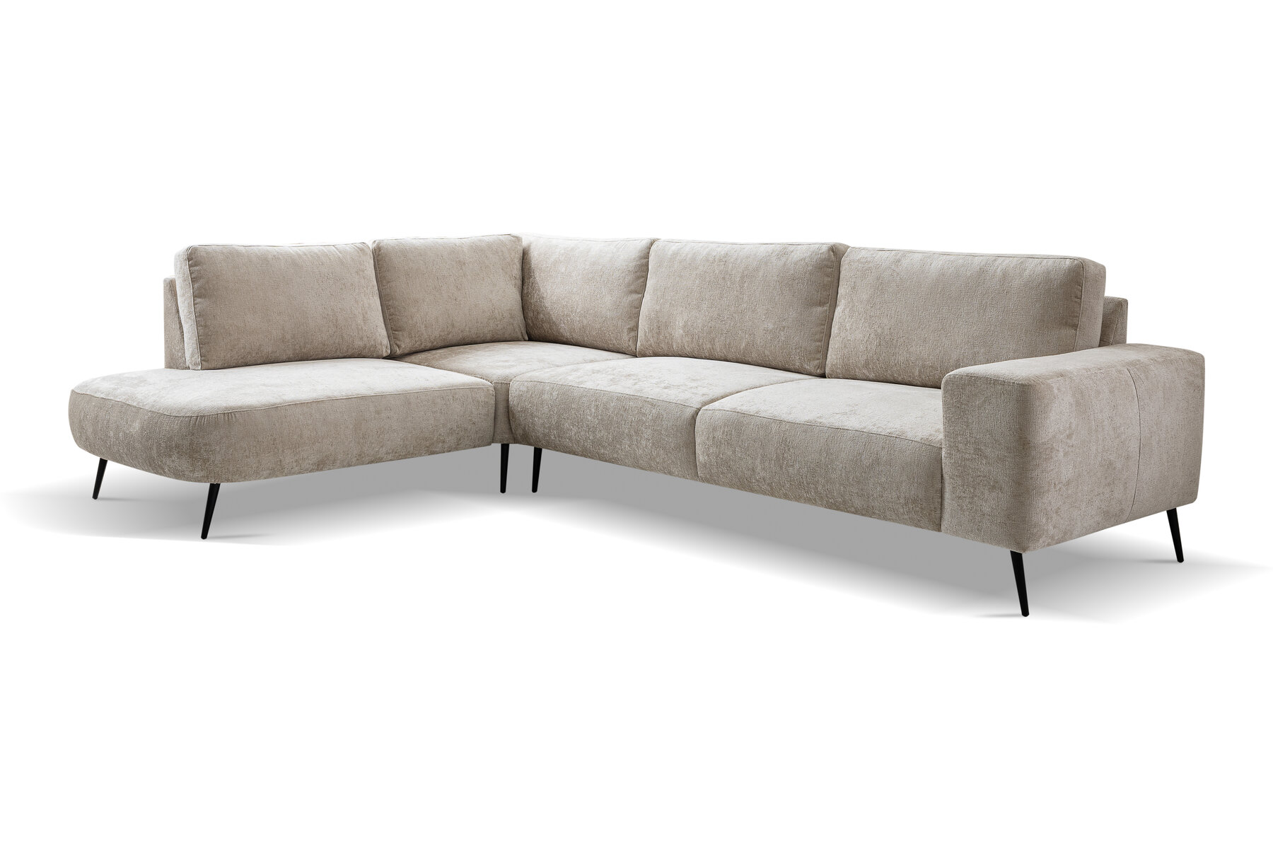 Boxspring Xpert - Ruime hoekbank met chaise longue - Bolzano