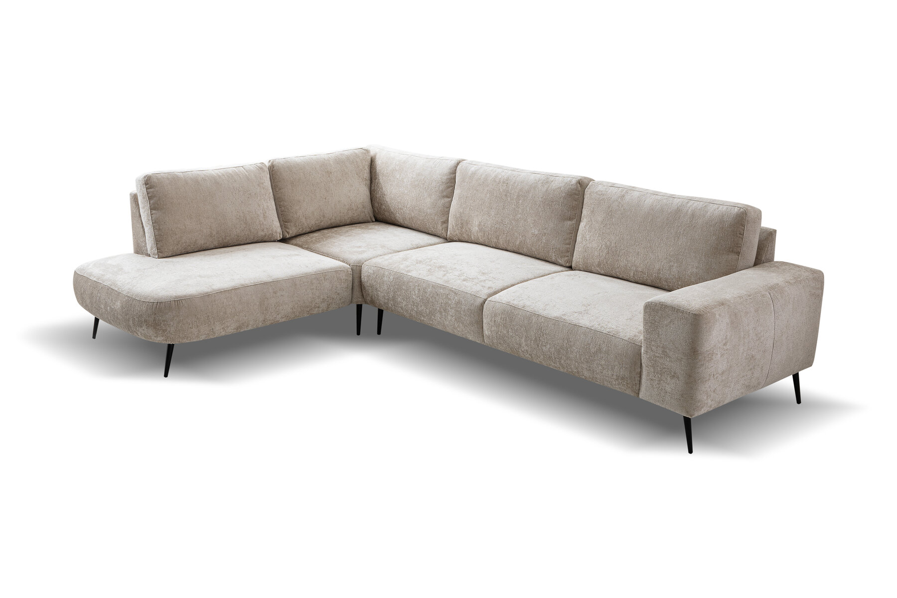 Boxspring Xpert - Ruime hoekbank met chaise longue - Bolzano