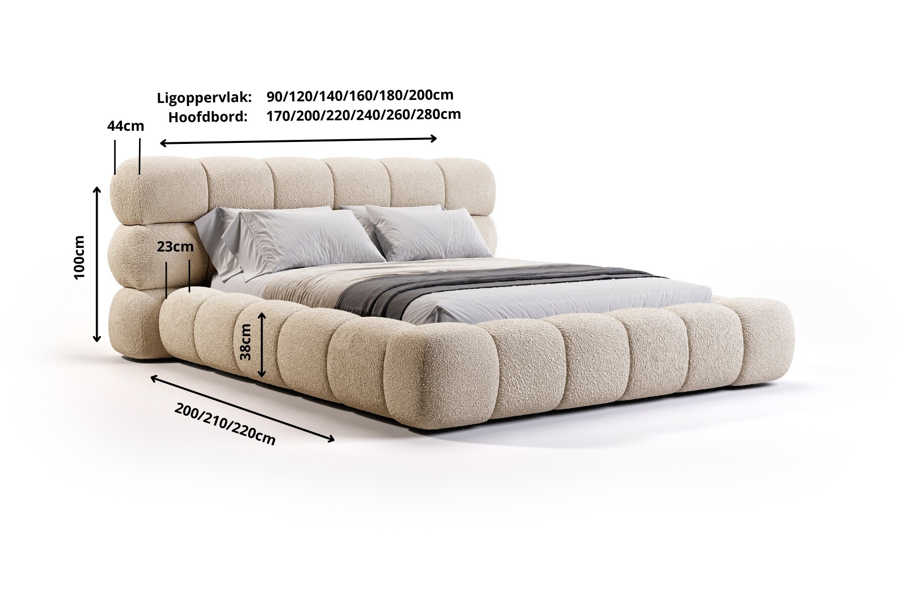 Boxspring Xpert - Ledikant met opbergruimte Asolo | Cloud bed