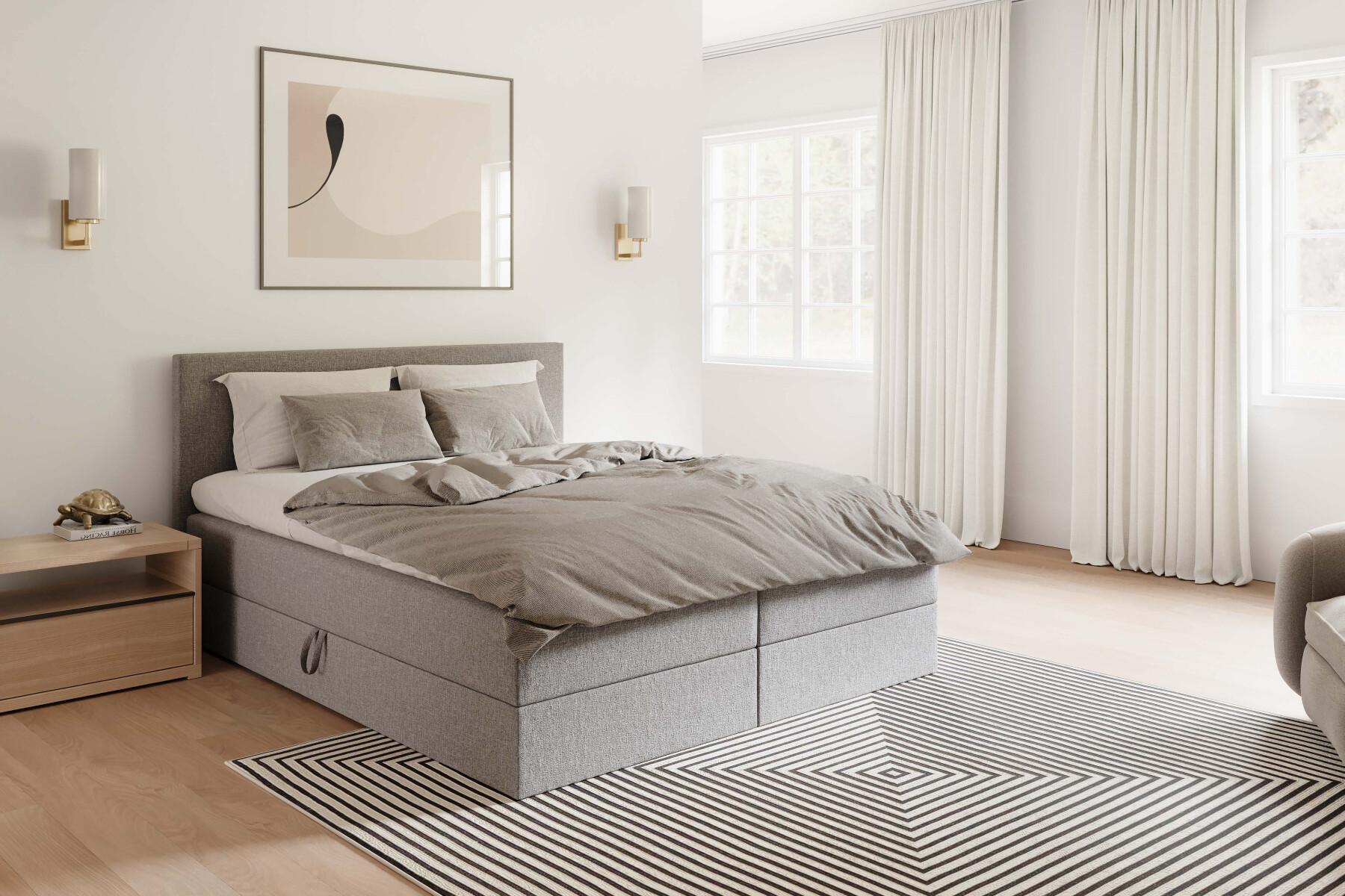 Boxspringbett mit Bettkasten Amsterdam main product photo