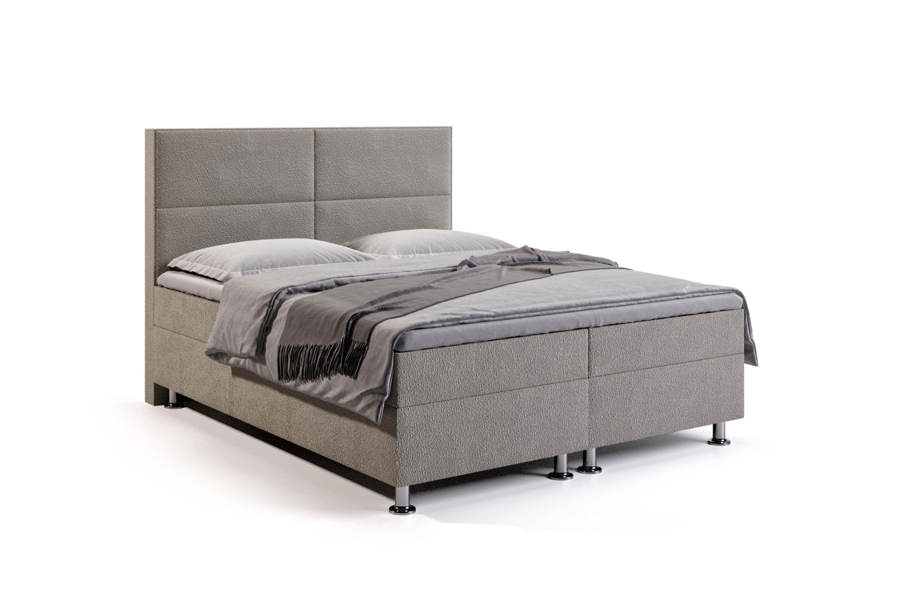 Boxspring Boston met opbergruimte - 180x200 cm - Anthology 20 Creme - Multi Pocketvering matras - Geen topper - Aanbieding 6018 main product photo