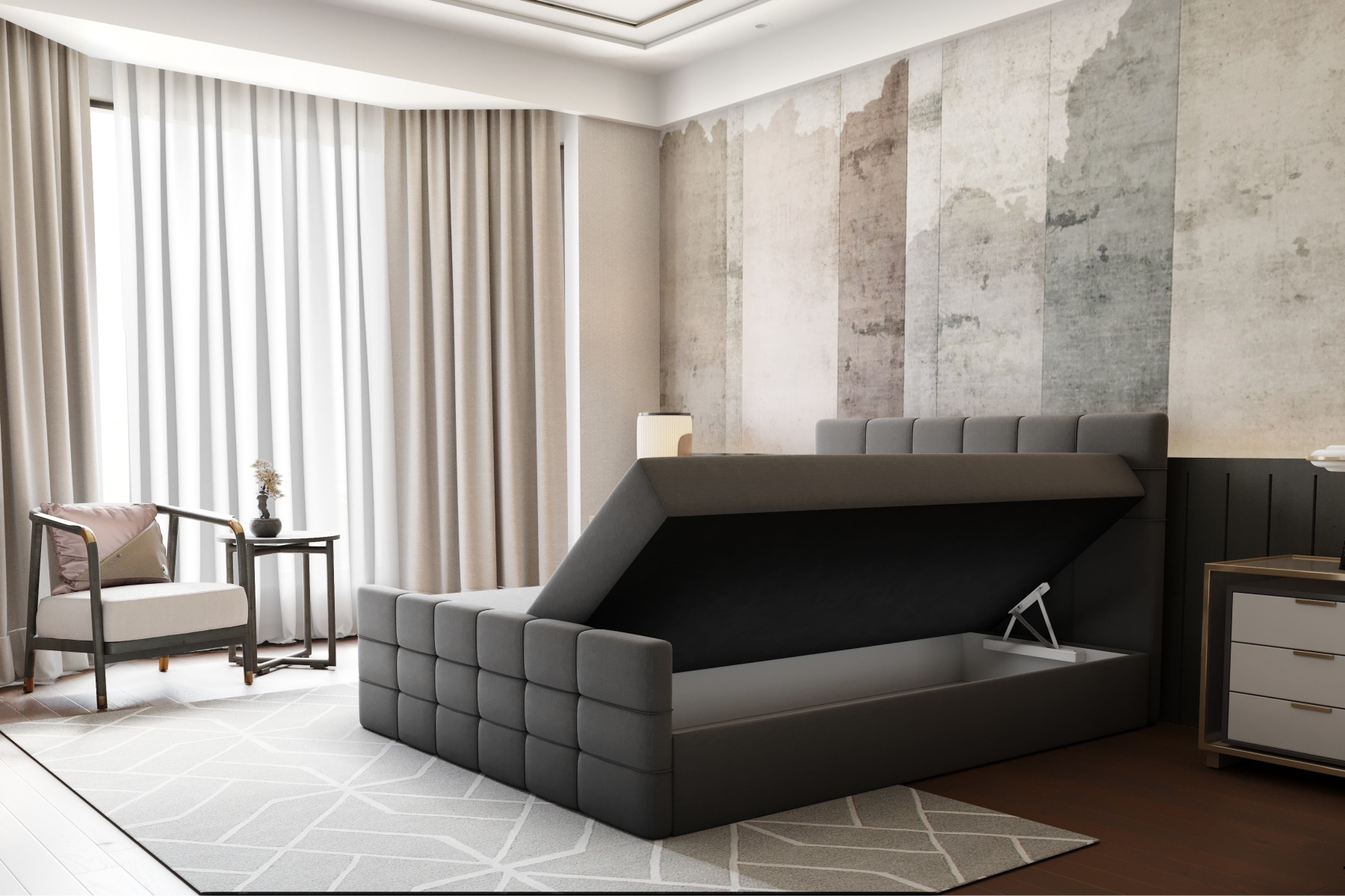 Boxspring Xpert - Boxspring met Opbergruimte Berlijn