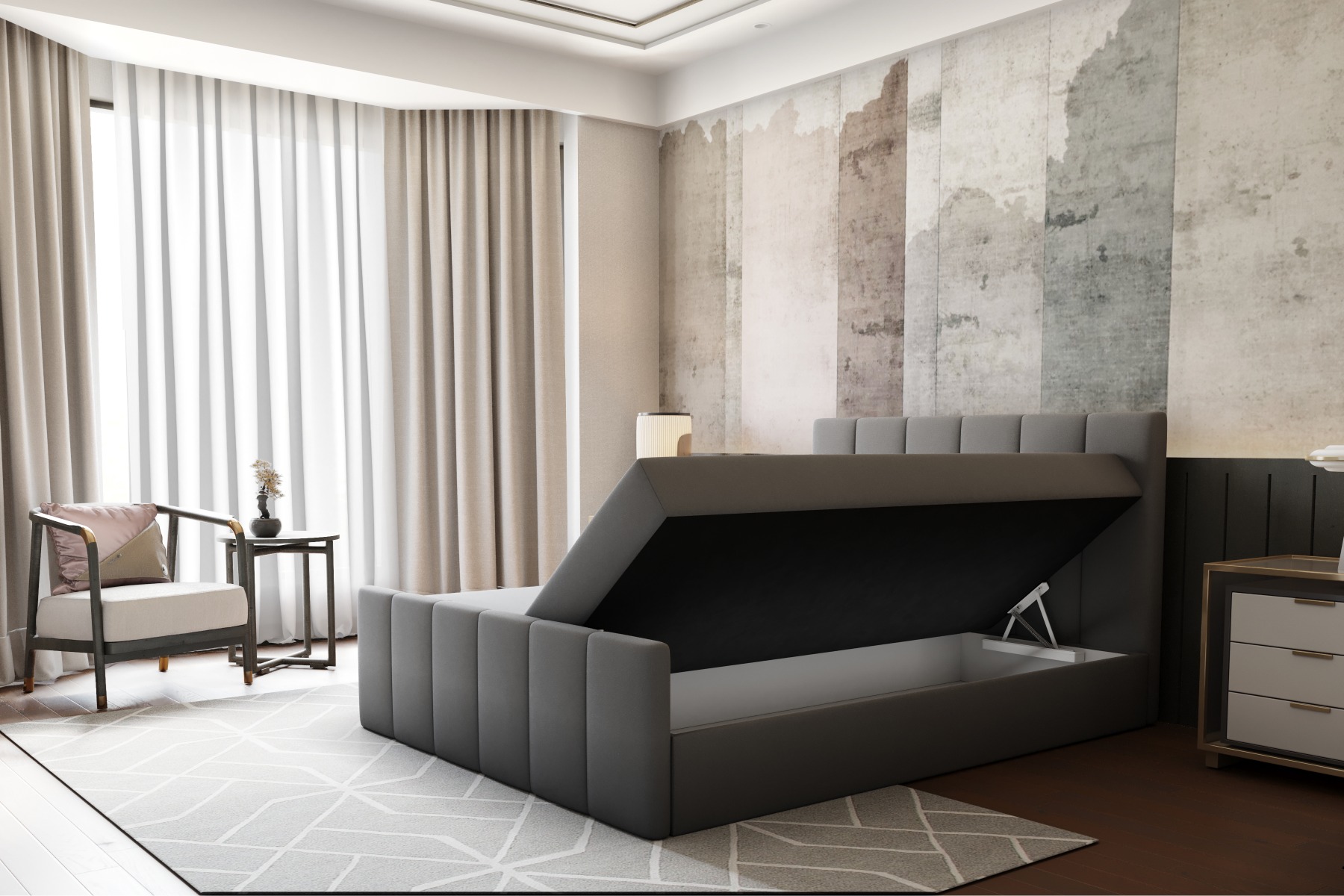 Boxspring Xpert - Boxspring met Opbergruimte Parijs