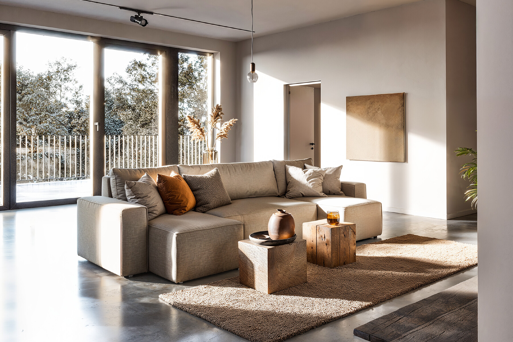 Barcelona - U - personers sovesofa med opbevaring main product photo