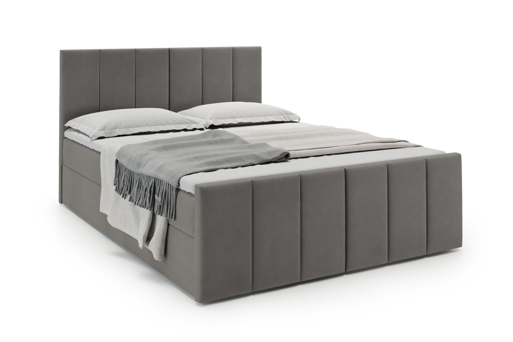 Boxspring met Opbergruimte Parijs - 120x200 cm - Manila 16 Antraciet - Pocketvering matras - Geen topper - Aanbieding - 6001 main product photo