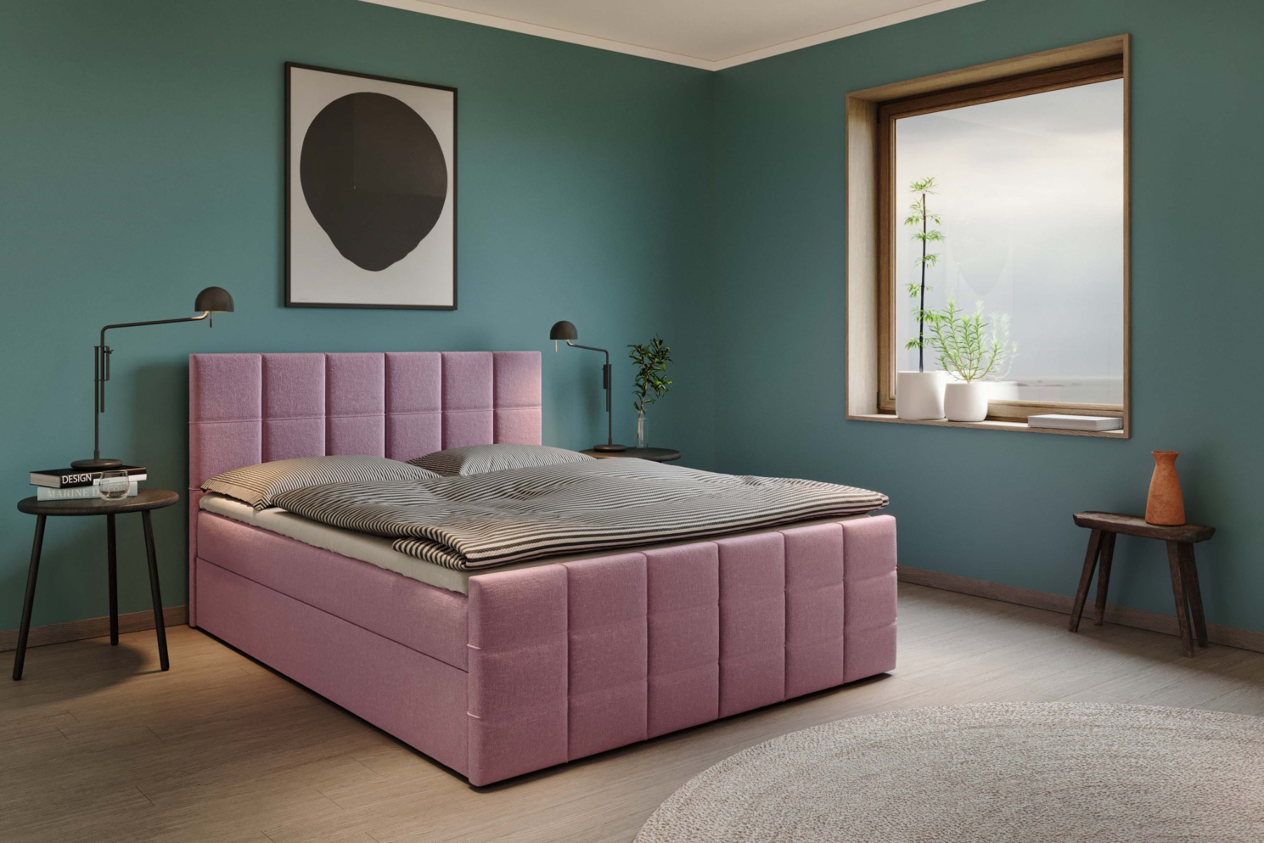 Boxspring med förvaring Berlin main product photo