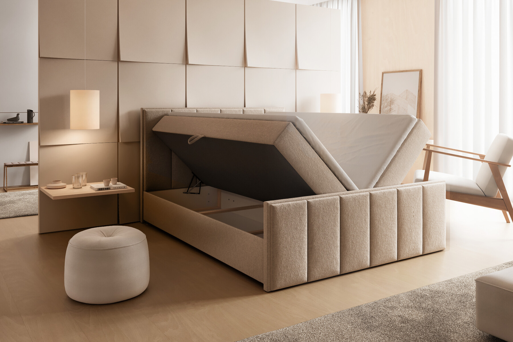 Boxspring Xpert - Boxspring met Opbergruimte Chicago