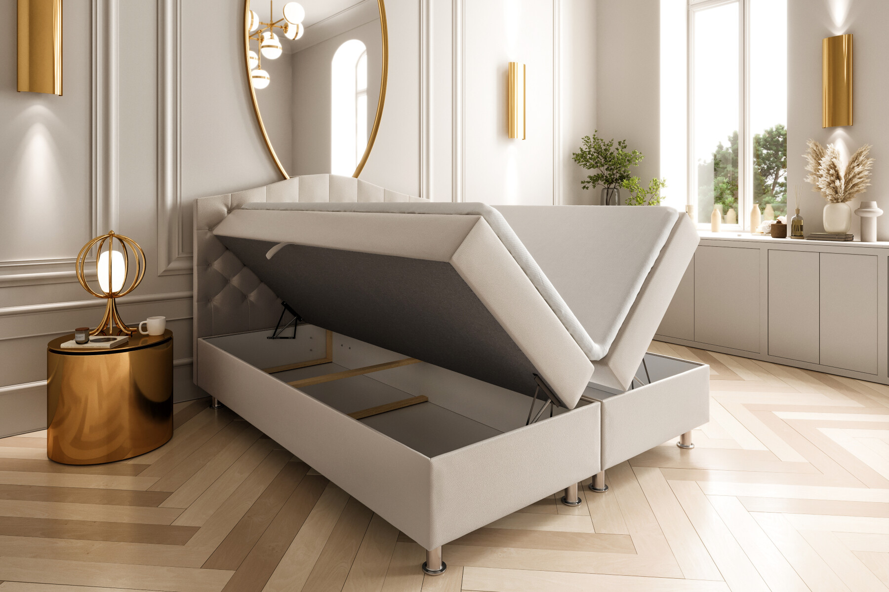 Boxspring Xpert - Boxspring met Opbergruimte Lincoln