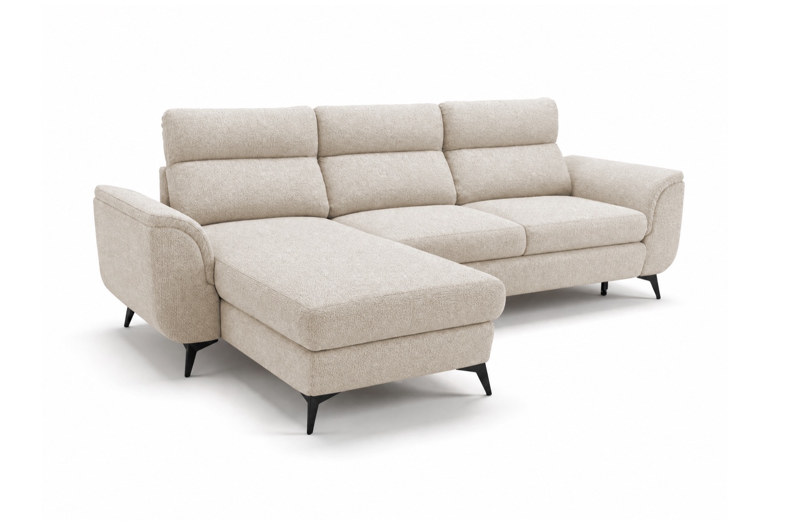 Ecksofa mit Récamiere und Stauraum – Bergamo