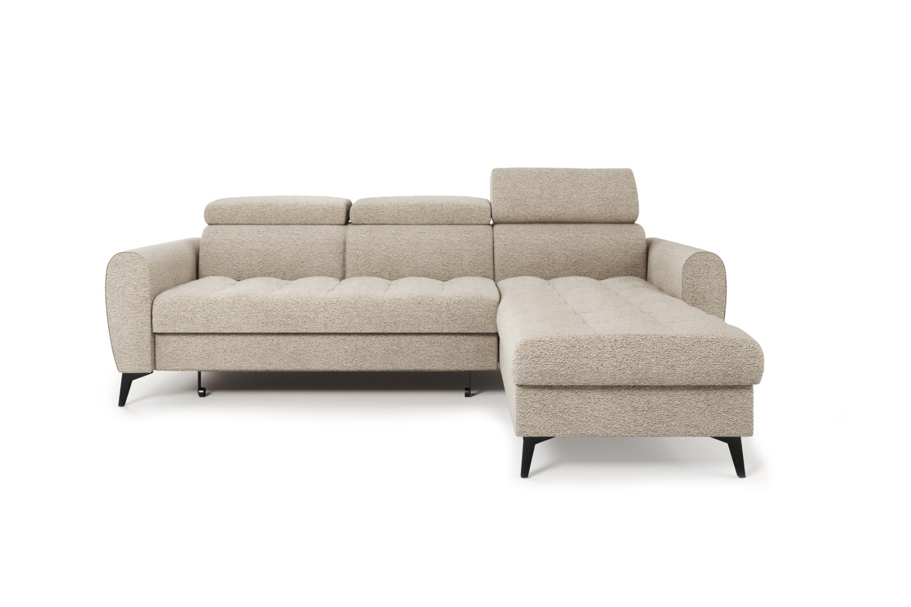 Hoekslaapbank met chaise longue en opbergruimte – Toronto