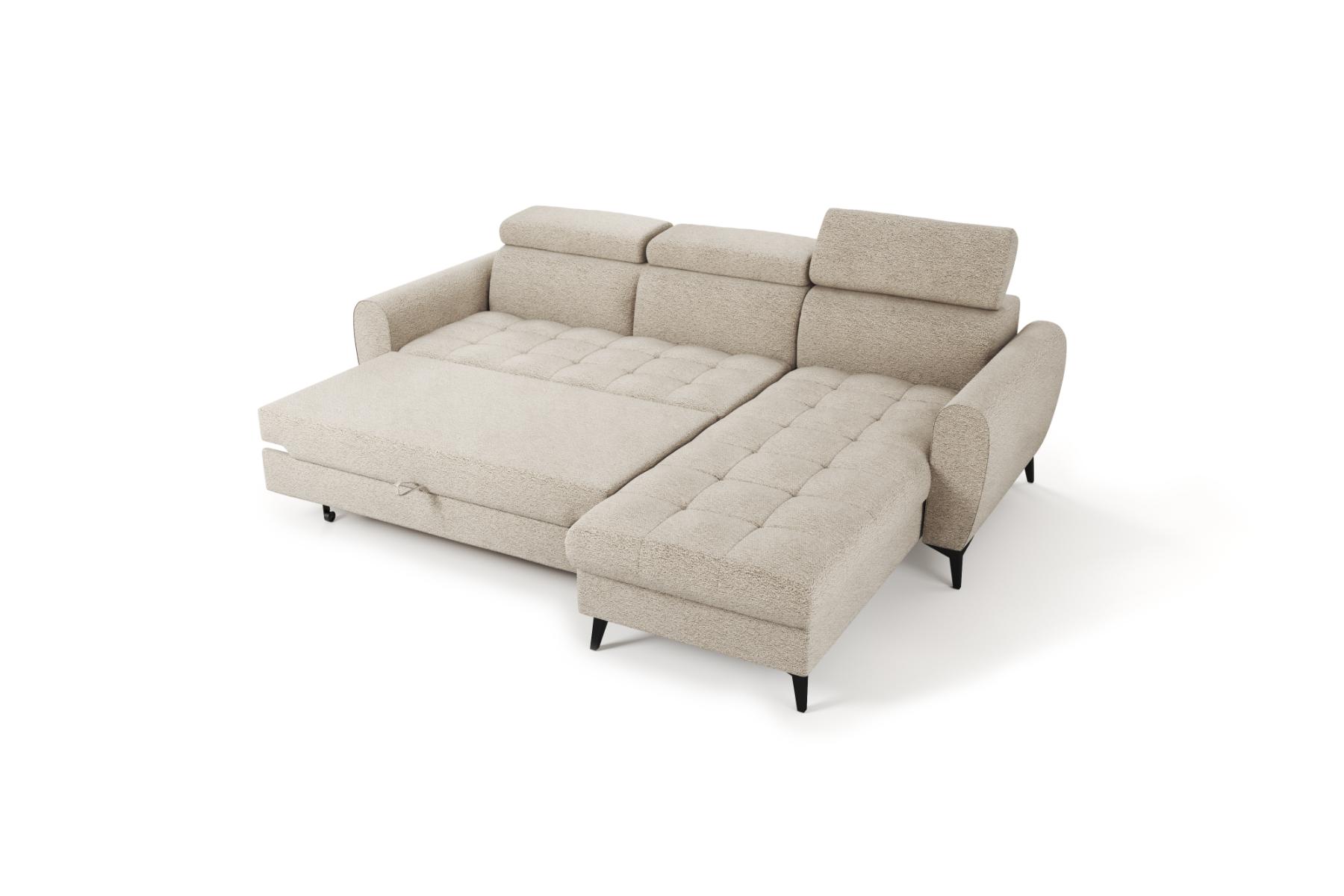 Boxspring Xpert - Hoekslaapbank met chaise longue en opbergruimte - Toronto