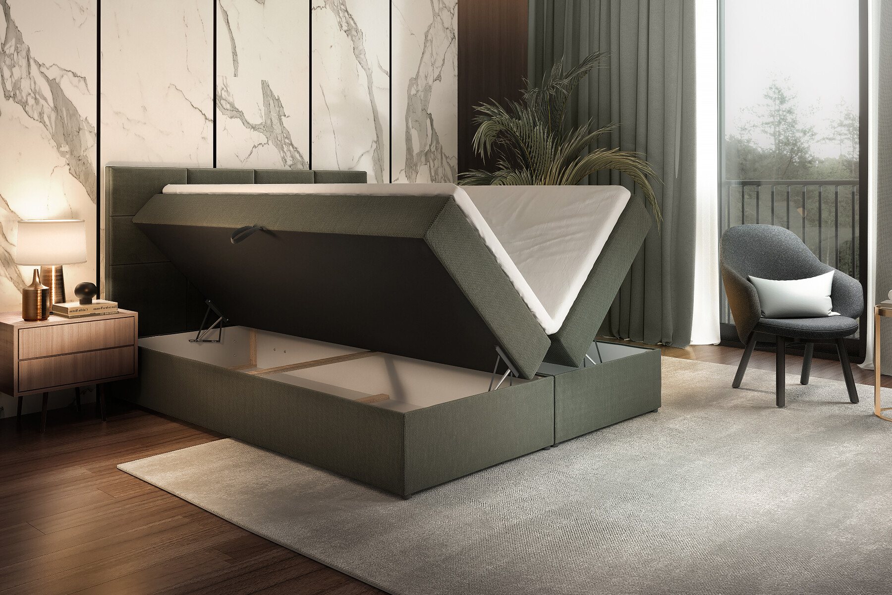 Boxspring Xpert - Boxspring met Opbergruimte Boston