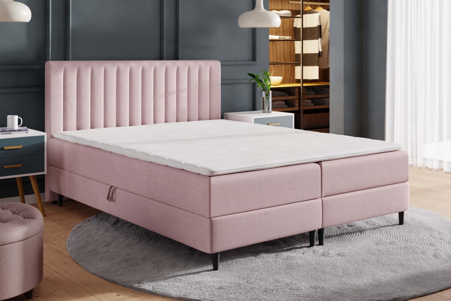 Boxspringbett mit Bettkasten Cannes main product photo