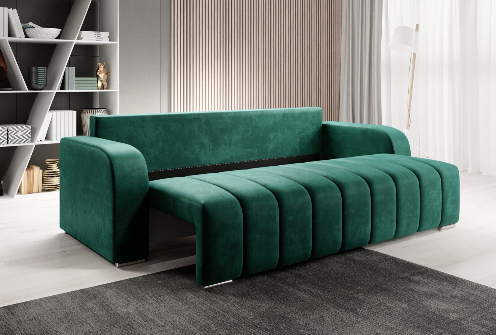 Boxspring Xpert - 3-zits slaapbank met opbergruimte - Brescia