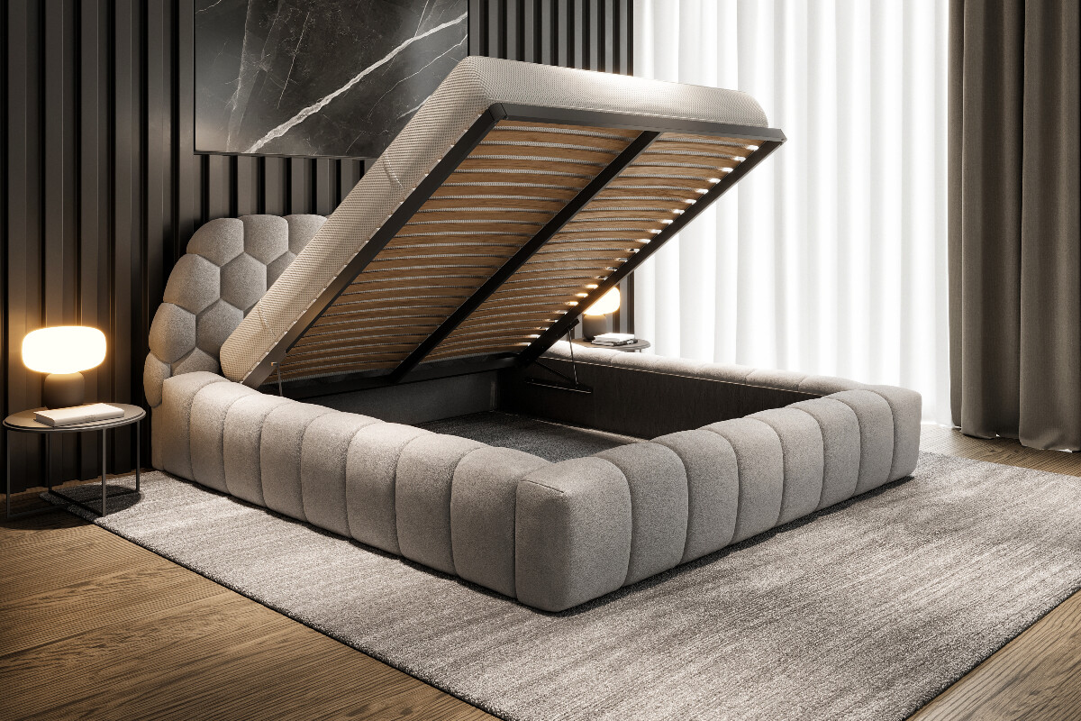 Boxspring Xpert - Ledikant met opbergruimte Honey