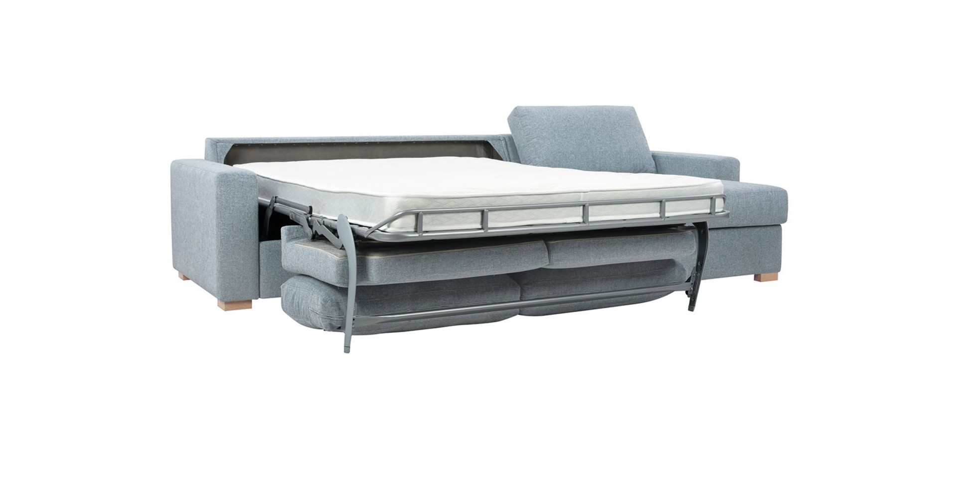 Slaapbank ‘Royal Comfort’ met chaise longue en opbergruimte