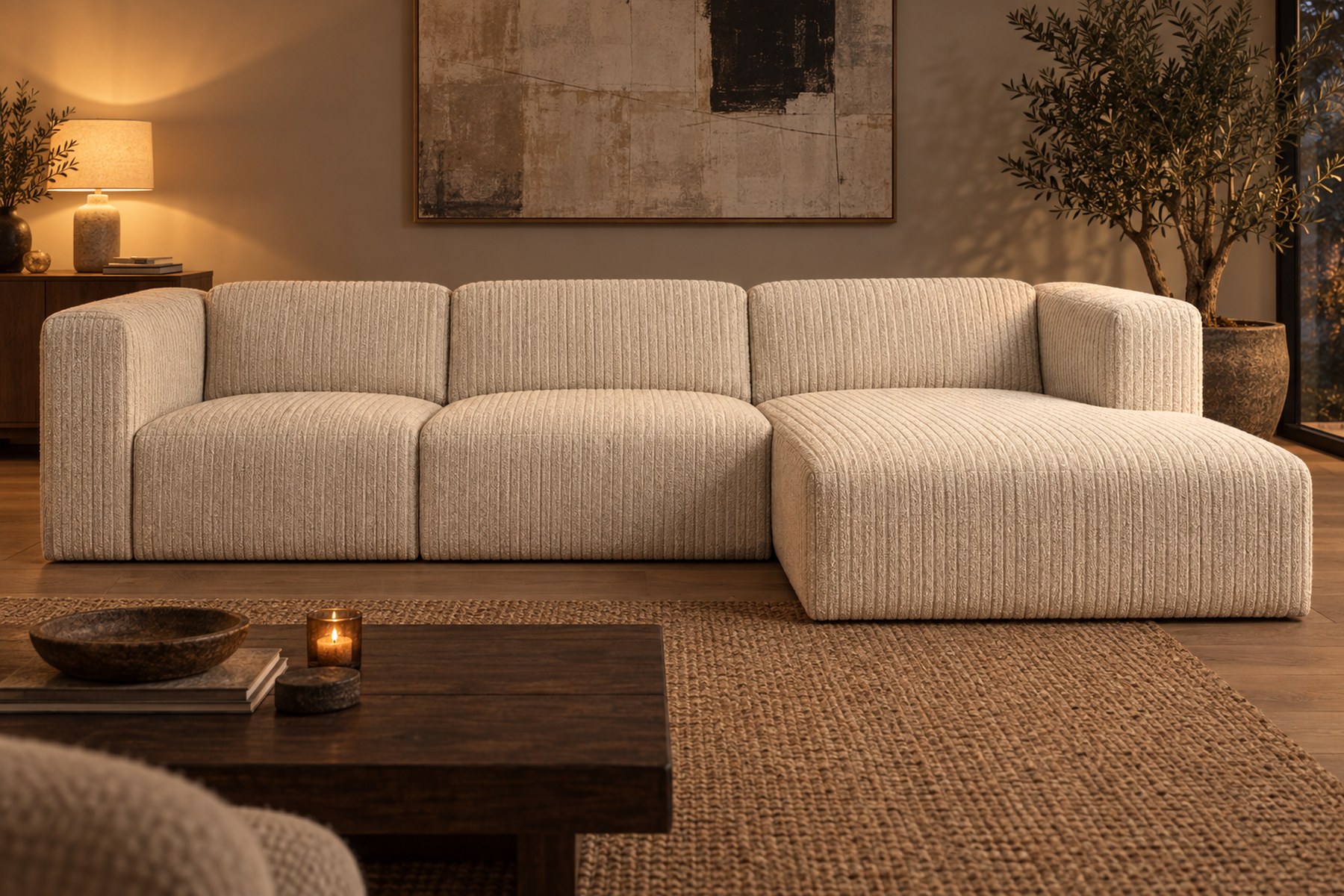 Boxspring Xpert - Ruime hoek-elementenbank - Cortona