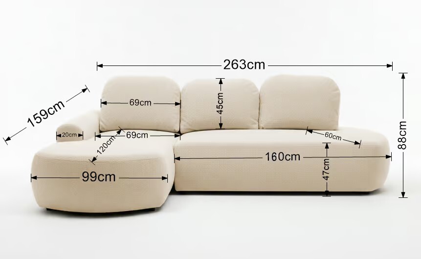 Boxspring Xpert - Pluche hoekslaapbank met opbergruimte - Cremona
