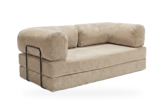 3-Sitzer Futon-Schlafsofa Asti