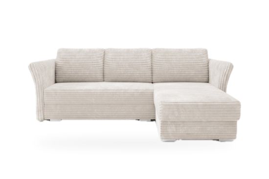 Cord-Ecksofa mit zwei Stauraumfächern – Arezzo