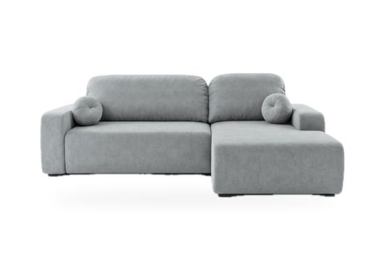 Samt-Ecksofa mit Stauraum – Ancona
