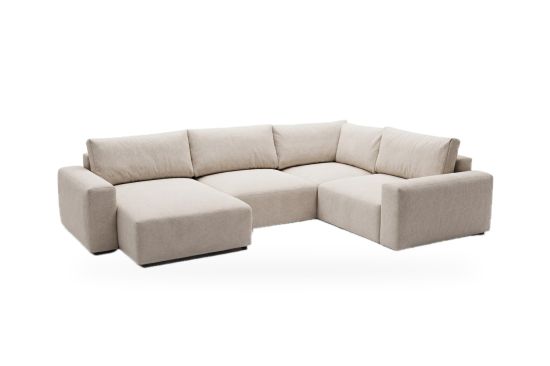 Modulares Ecksofa XL mit Schlaffunktion und Stauraum – Pescara