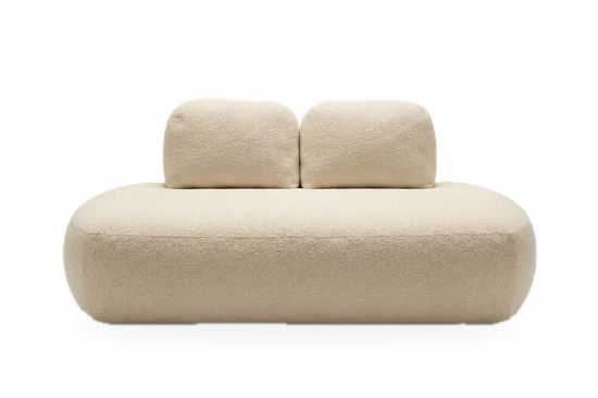 Plüsch 3-Sitzer Schlafsofa mit Stauraum – Cremona