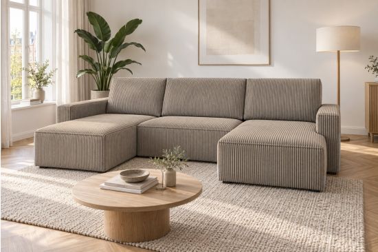 Barcelona - 4-Sitzer Schlafsofa mit Stauraum
