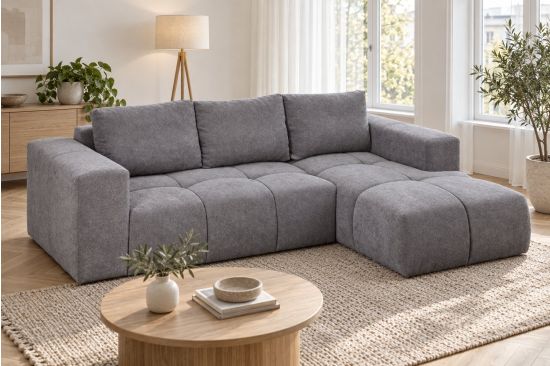 Ecksofa mit Récamiere und Stauraum – Turijn