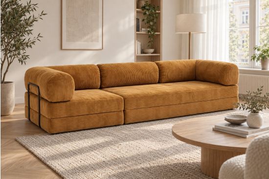 3-Sitzer Schaum-Schlafsofa – Rimini