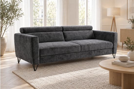 3-Sitzer Schlafsofa mit verstellbaren Kopfstützen – Perugia