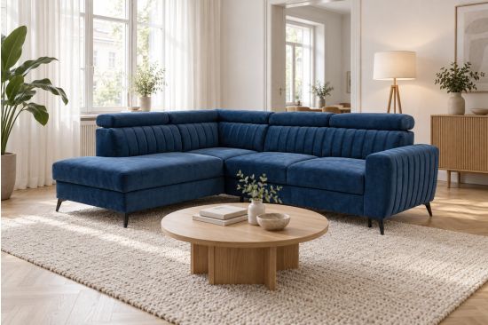Ecksofa mit Récamiere und Stauraum – Ravenna