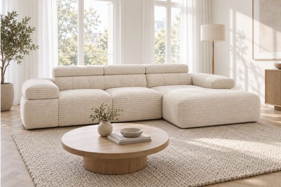 Ecksofa mit elektrischer Schlaffunktion – Parma