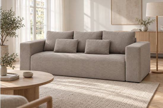 3-Sitzer Schlafsofa mit Stauraum – Livorno