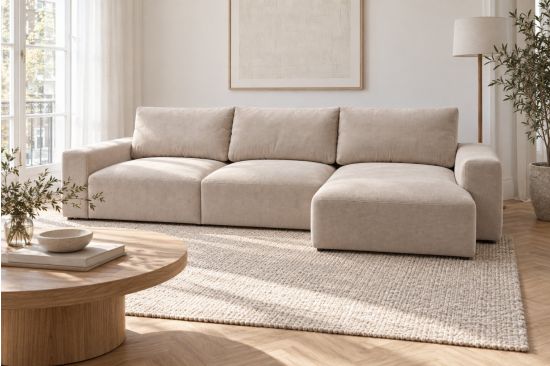 Großes modulares Ecksofa mit Stauraum – Pescara