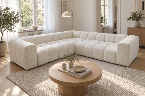 Symmetrisches Ecksofa mit Schlaffunktion – Ostuni