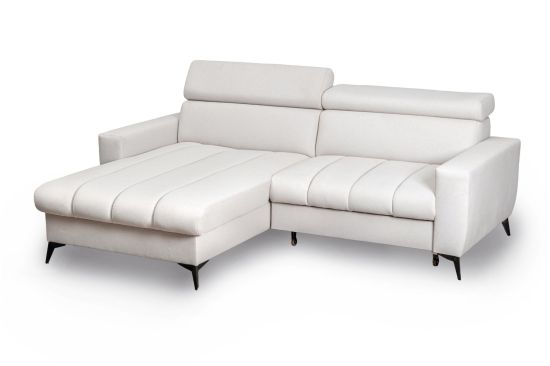 Ecksofa mit Stauraum und Kopfstützen – Padua