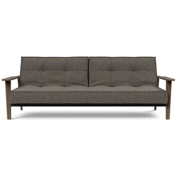3-zits Slaapbank ‘Innovation Splitback’ met houten armleuningen