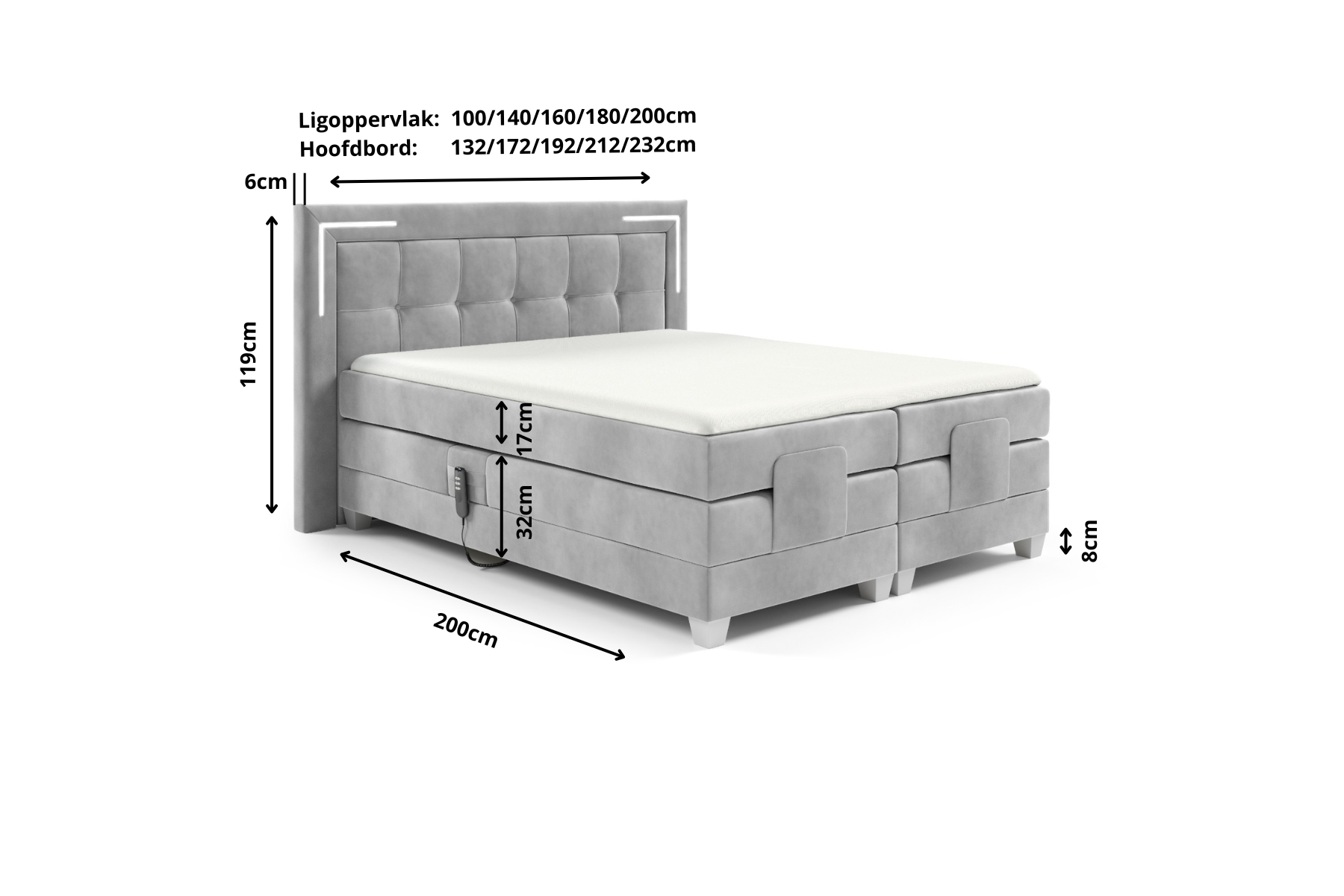 Boxspring Xpert - Elektrische Boxspring Elegance