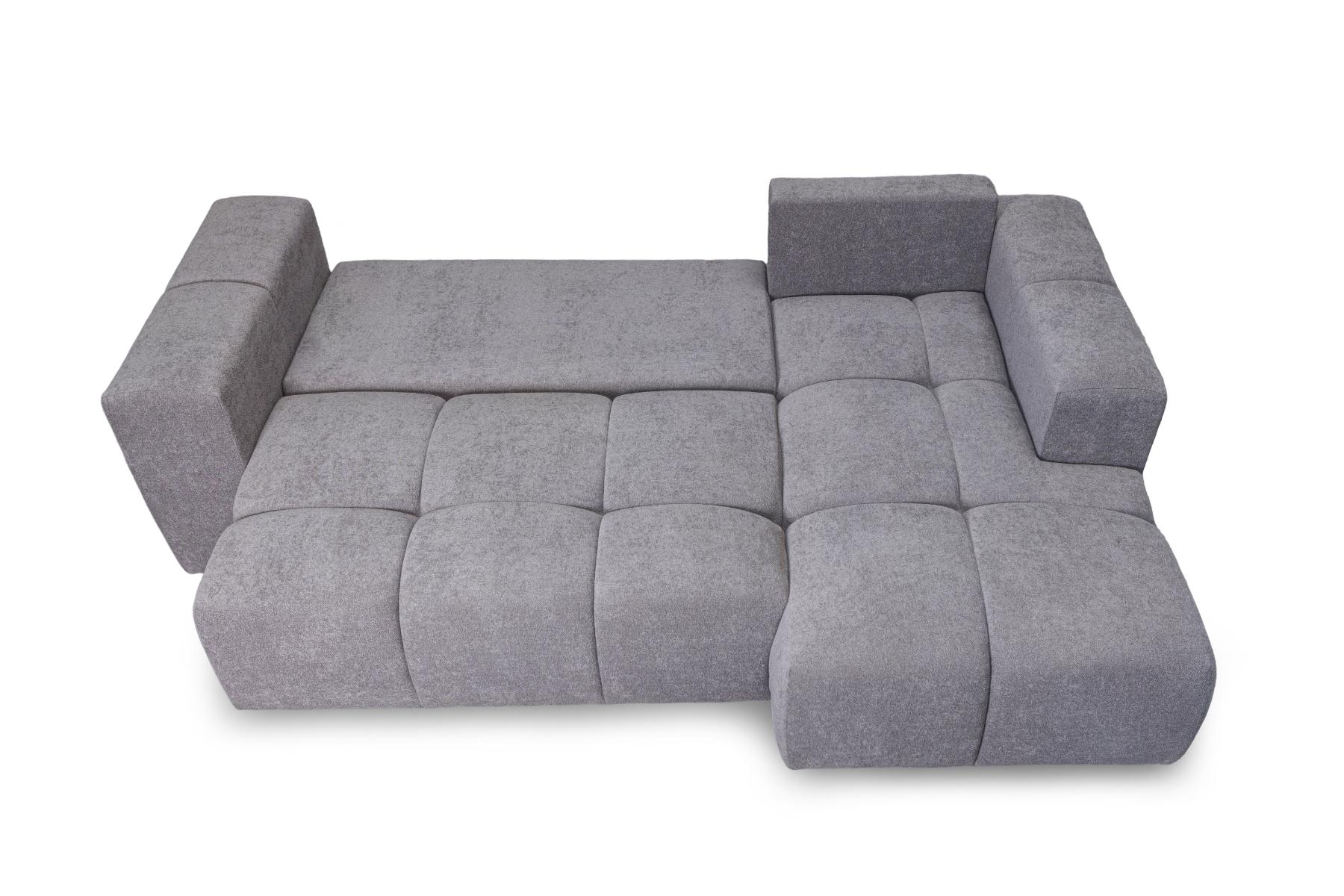 Hoekslaapbank met chaise longue en opbergruimte rechts – Turijn