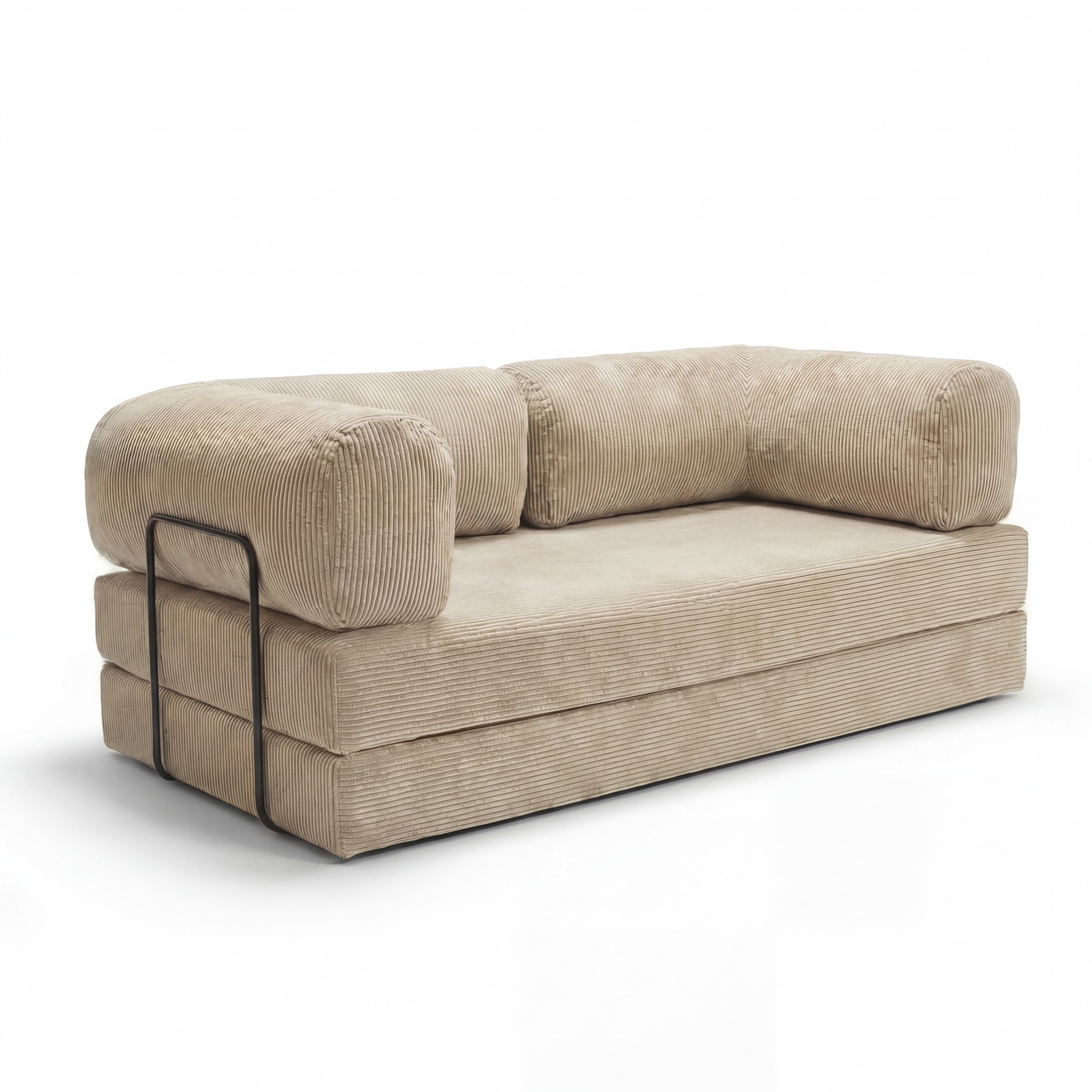 3-Sitzer Futon-Schlafsofa Asti