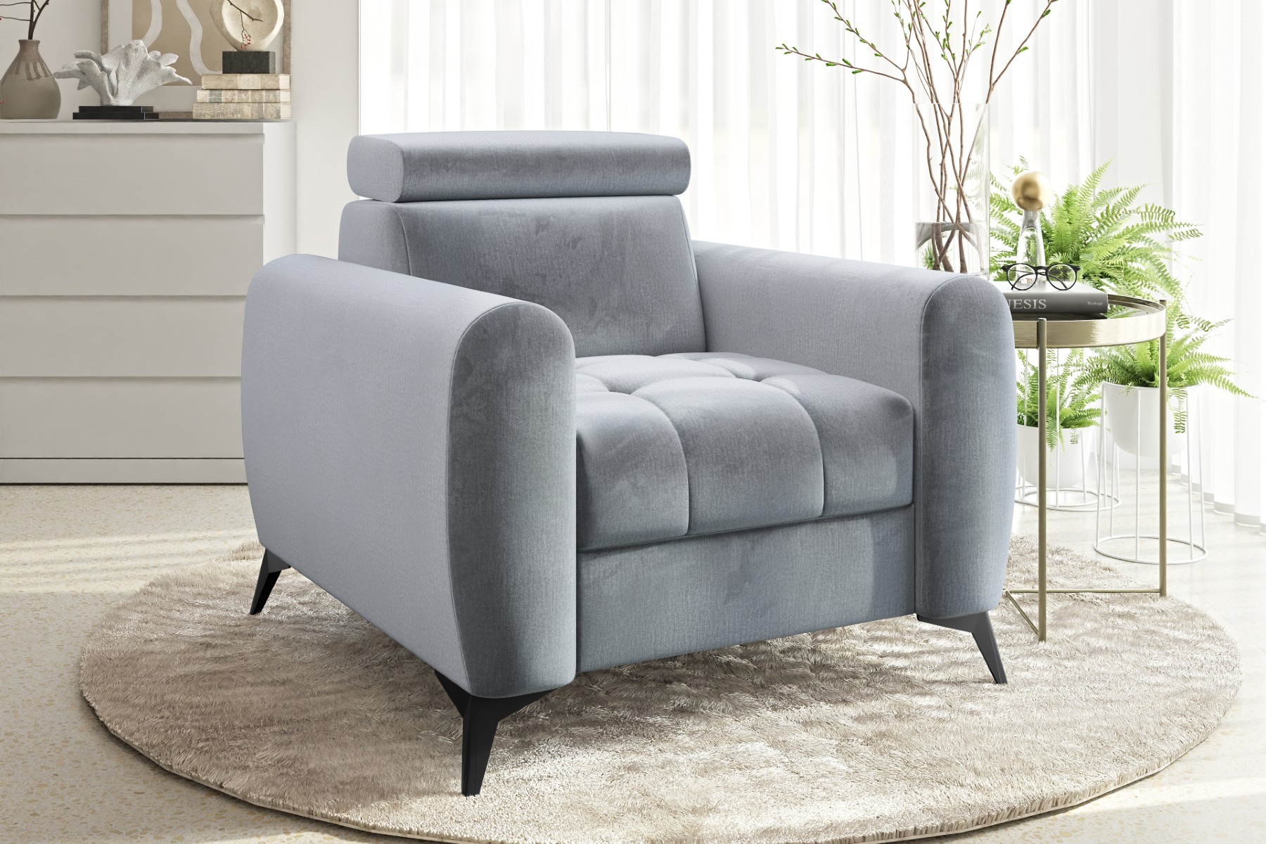 Fauteuil met verstelbare hoofdsteun – Toronto