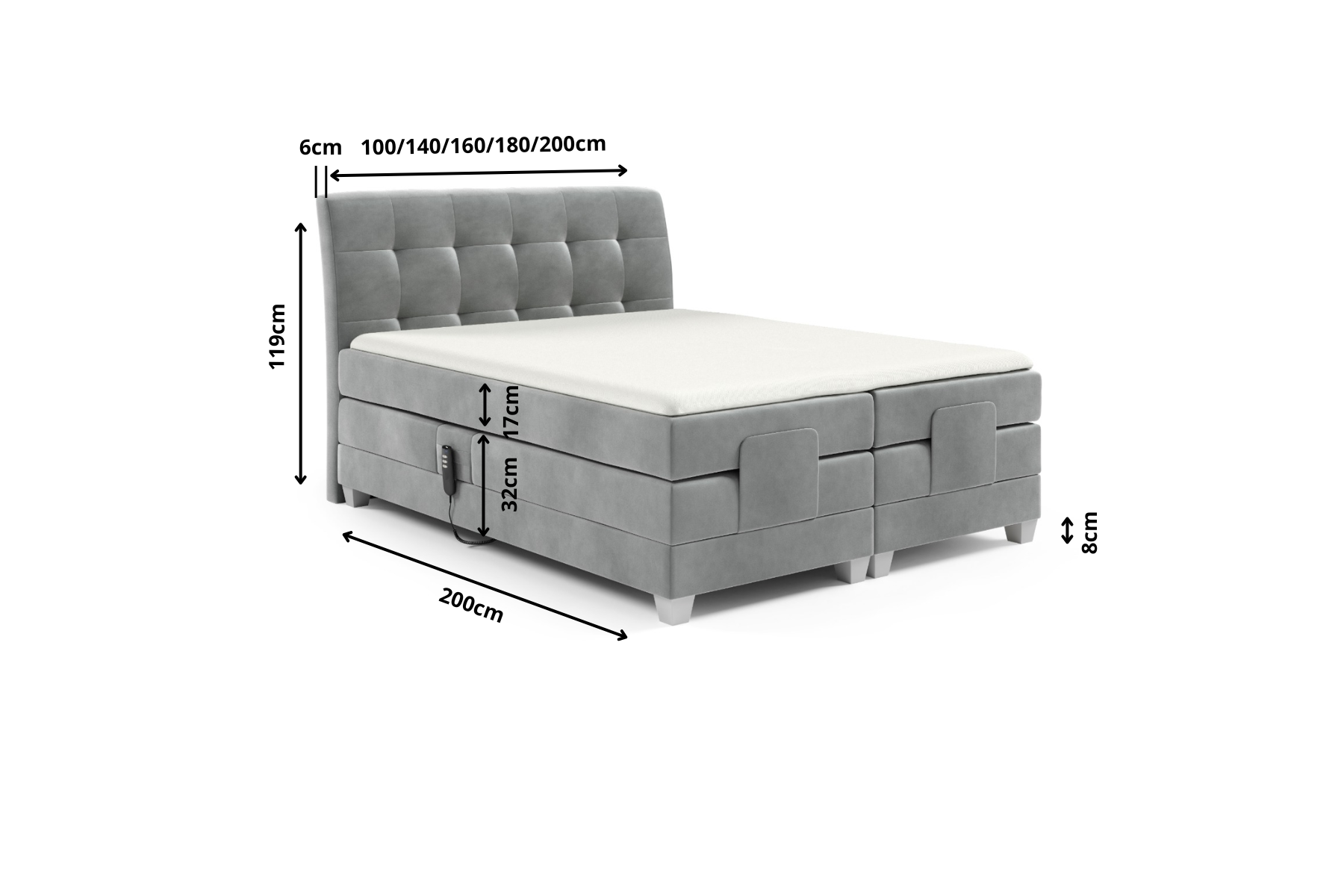 Boxspring Xpert - Elektrische Boxspring Harbor